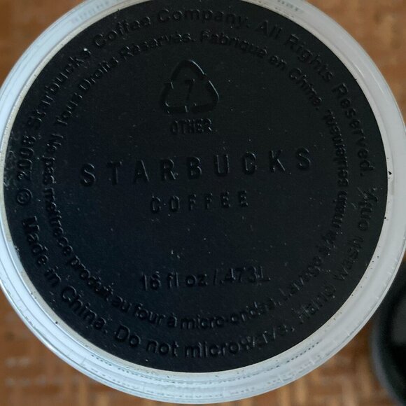 Starbucks Classic Style Logo Tumbler White Green Siren Mermaid 2008 16 Oz - Picture 4 of 6